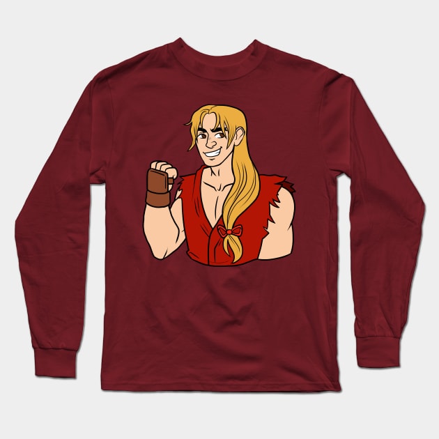 ken Long Sleeve T-Shirt by dangerlemon